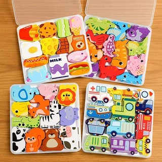 Trẻ em ghép hình ba chiều ghép hình động vật giáo dục ghép nối khối xây dựng đồ chơi tương tác cho bé trai và bé gái.