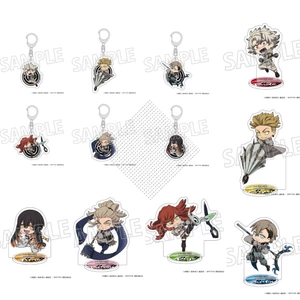 Gachiakuta Rudo & Enjin Mini Acrylic Đứng Móc Khóa Anime Bộ Sưu Tập Dễ Thương Chibi Merch