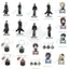 Attack on Titan Black Series Eren Levi Mikasa Acrylic Stand Móc khóa Bộ sưu tập Anime