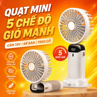 quạt cầm tay viên hương thay thế siêu êm ít tiếng ồn gió mạnh nhỏ gọn để bàn usb mini văn phòng gấp gọn di động đeo cổ ngoài trời tháo rửa được quà học sinh sạc pin pin trâu viên tinh dầu phong cách ins tặng bạn gái tặng bạn thân quà sinh nhật ngày của mẹ