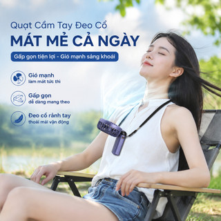 quạt cầm tay viên hương thay thế siêu êm ít tiếng ồn gió mạnh nhỏ gọn để bàn usb mini văn phòng gấp gọn di động đeo cổ ngoài trời tháo rửa được quà học sinh sạc pin pin trâu viên tinh dầu phong cách ins tặng bạn gái tặng bạn thân quà sinh nhật ngày của mẹ