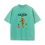 Tung Sahur Gọi Câu Cá Vui Nhộn Brainrot Đùa Nam Áo Rửa Vintage Tee Tay Ngắn Cổ Tròn Áo Thun Cotton Quần Áo Mùa Hè