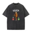 Tung Sahur Gọi Câu Cá Vui Nhộn Brainrot Đùa Nam Áo Rửa Vintage Tee Tay Ngắn Cổ Tròn Áo Thun Cotton Quần Áo Mùa Hè