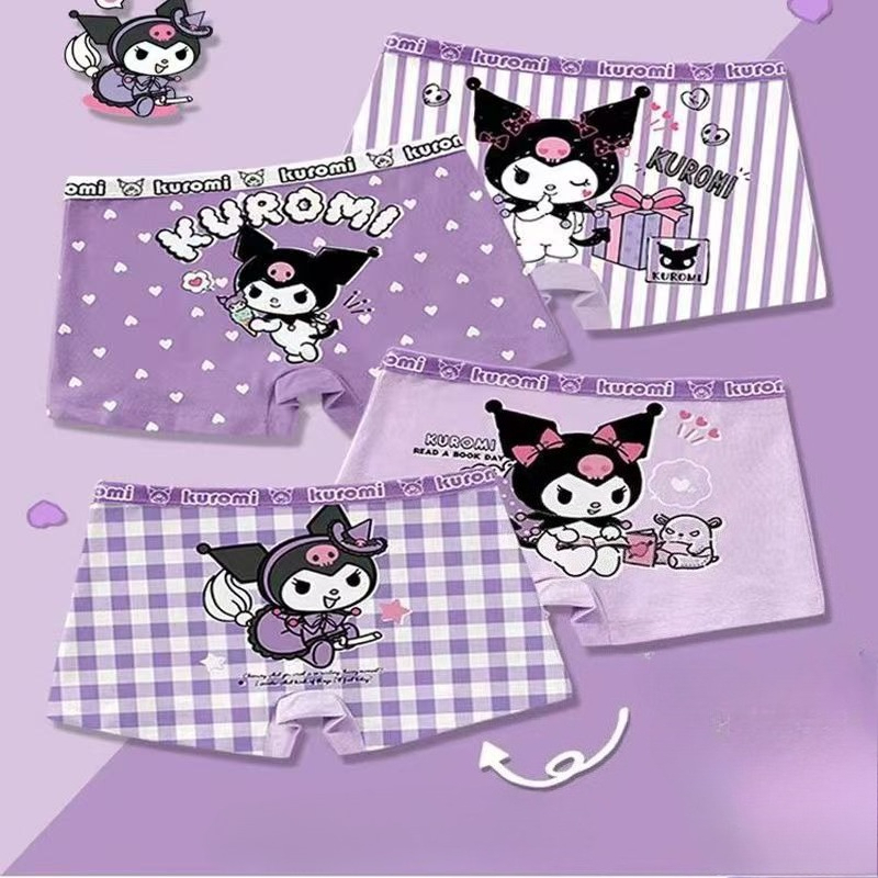 Quần lót bé gái Cinnamoroll Kuromi dễ thương được làm bằng bông kháng khuẩn Bảo vệ sức khỏe trẻ em