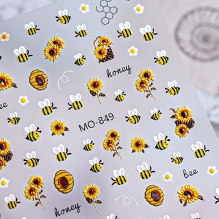 ANNIES Daisy Sticker Trang trí móng tay Dòng dễ thương Hoa vàng kín