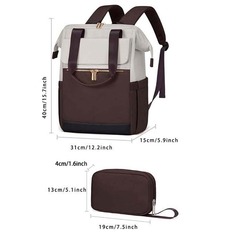 Balo Nữ Hàn Quốc MENTO 2 In 1 Balo Đi Học Sinh Viên Đại Học Dung Tích Lớn Vừa Laptop 17 Inch Chống Nước Balo Du Lịch