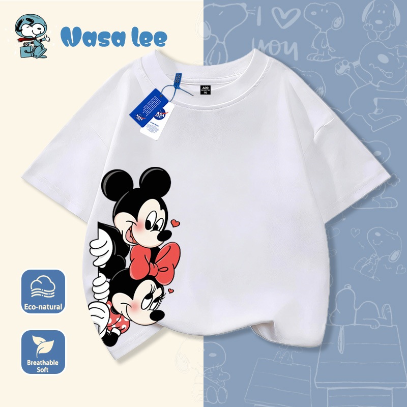 Áo Thun Polo Bé Trai Sọc Xanh Dương Mickey 2026 - Hàng Cotton Mềm Mại