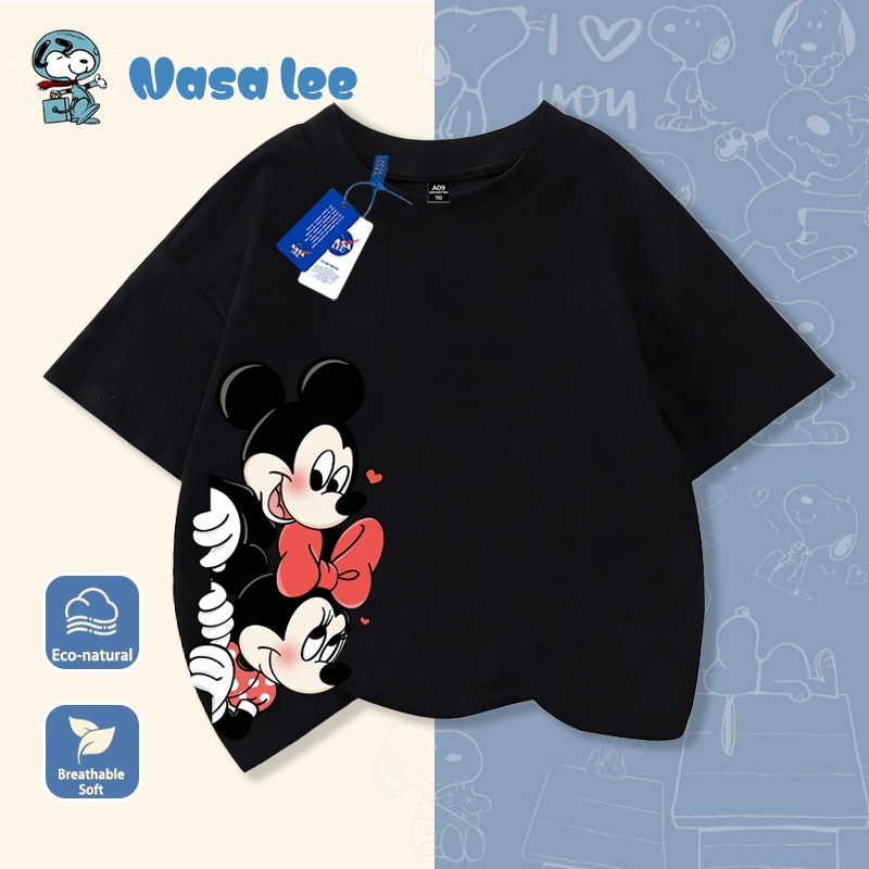 Áo Thun Polo Bé Trai Sọc Xanh Dương Mickey 2026 - Hàng Cotton Mềm Mại