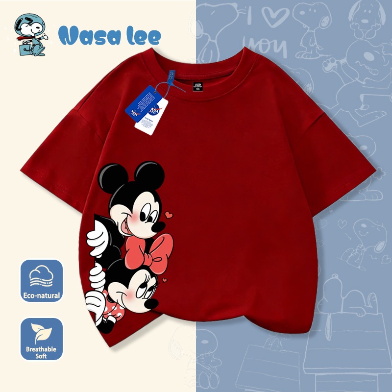 Áo Thun Polo Bé Trai Sọc Xanh Dương Mickey 2026 - Hàng Cotton Mềm Mại