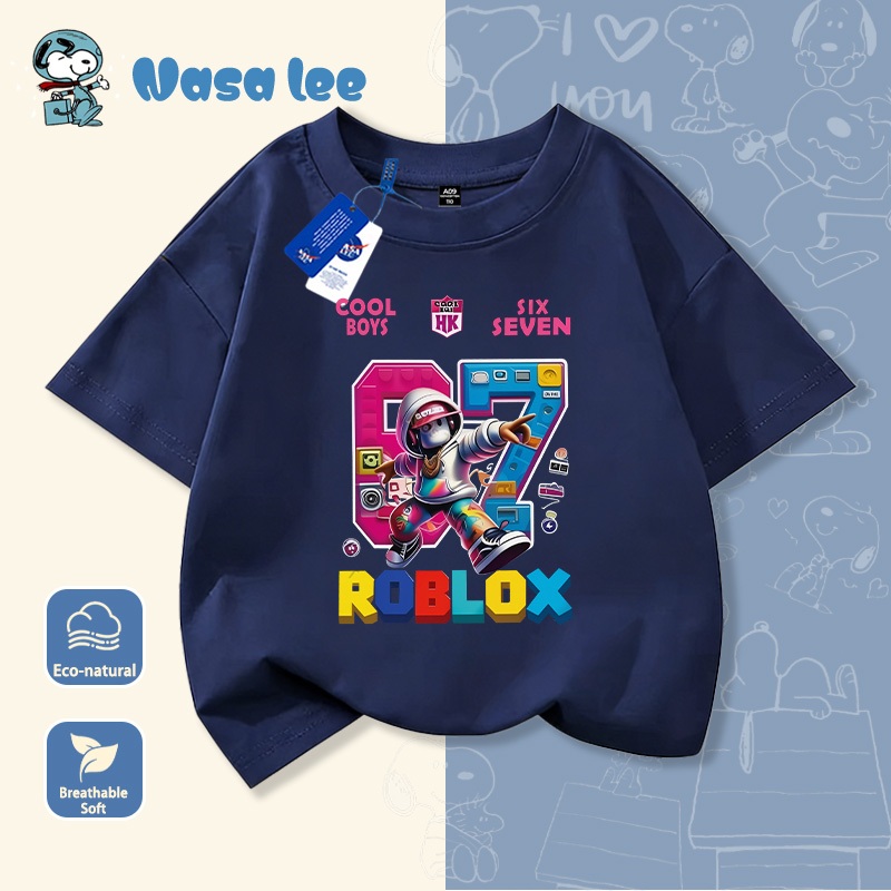 Áo Thun Bé Trai In Hình Robot ROBOX - Áo Đen Phong Cách Anime 2026