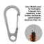 Móc khóa Mini hình giọt nước bằng thép không gỉ Phát hành nhanh Móc treo Móc khóa kim loại nhỏ Bộ sắp xếp giá đỡ vòng chìa khóa