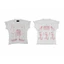 OFF WHITE Unisex High Street Vintage Dark trừu tượng Hình minh họa Áo thun ngắn tay màu trắng