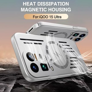 Dành cho VIVO IQOO 15 Ultra 12 15 12 Pro 13 Vỏ điện thoại rỗng tản nhiệt hút từ tính bao gồm chống rơi và chống sốc Vỏ bảo vệ điện thoại