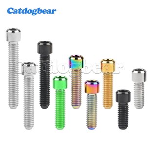 Catdogbear M4x10 / 13.5 / 15 / 20 / 25mm Titan Cột Đầu Bu Lông Lục Giác Titan Vít Dây Buộc Cho Xe Đạp