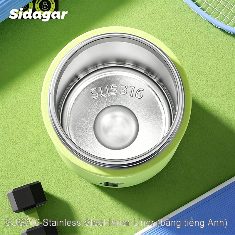 Sidagar Bình Giữ Nhiệt Thể Thao Dung Tích Lớn | Giữ Nóng Lạnh Lâu | Bình Nước Tiện Lợi | BigBuy360 - bigbuy360.vn