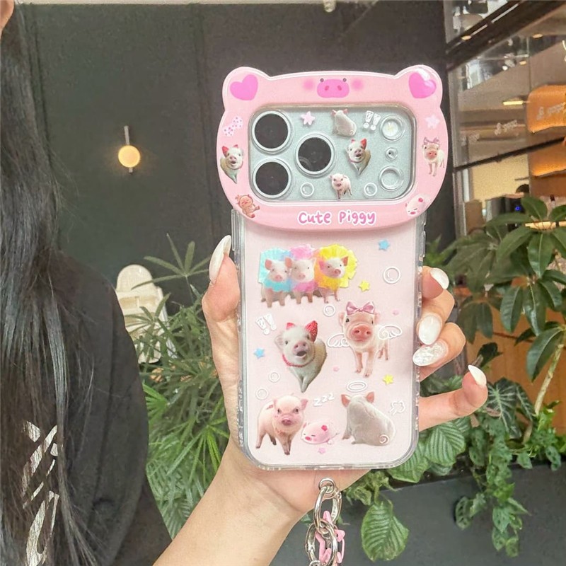 Ốp điện thoại xử lý IMD cho iPhone 17 Pro Max Pig