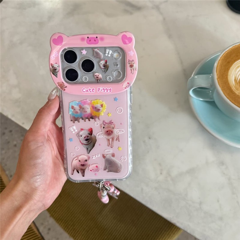 Ốp điện thoại xử lý IMD cho iPhone 17 Pro Max Pig