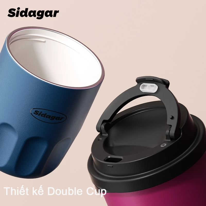 Sidagar Đồ gốm bên trong Dùng cho trà đá cà phê sữa đá.thuận tiện để thực hiện khi đi ra ngoài