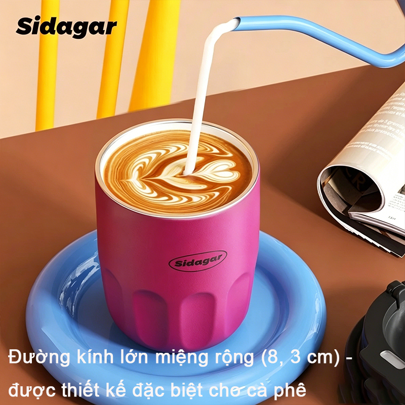 Sidagar Đồ gốm bên trong Dùng cho trà đá cà phê sữa đá.thuận tiện để thực hiện khi đi ra ngoài
