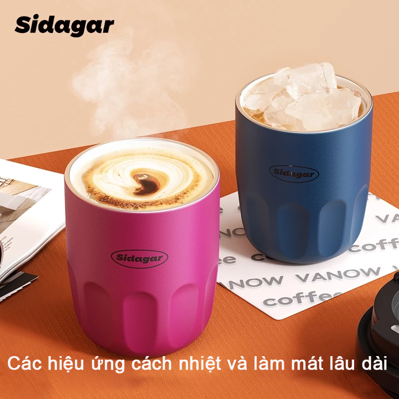 Sidagar Đồ gốm bên trong Dùng cho trà đá cà phê sữa đá.thuận tiện để thực hiện khi đi ra ngoài