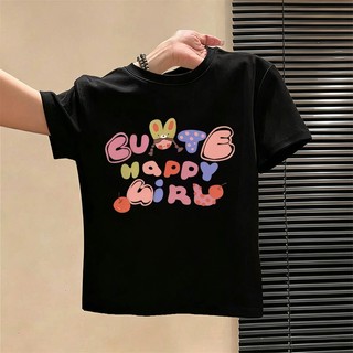 Hàng có sẵn Giao ngay Áo thun NASA in chữ cộc tay mùa hè Cotton bé gái