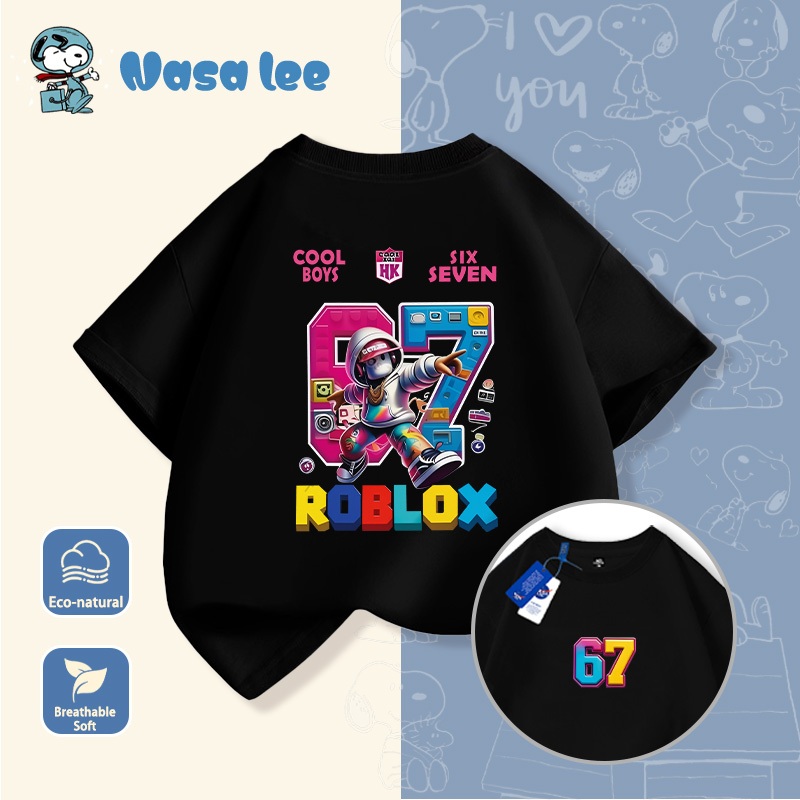 Áo Thun Bé Trai/Roblox Anime - Áo Trắng In Hình Game 3D ROBOX - Hàng Đẹp