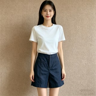 [MIZIQI] Quần Short Nữ Cao Cấp, Quần Giữa Thường Ngày Cao Cấp Phong Cách Mỏng Mùa Hè