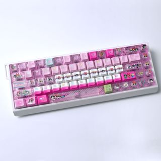 Powerpuff Girls Side Shine Through Keycaps PBT Dye-sub Cherry Profile Keycap Custom Keycaps Tương thích với công tắc Cherry Gateron MX