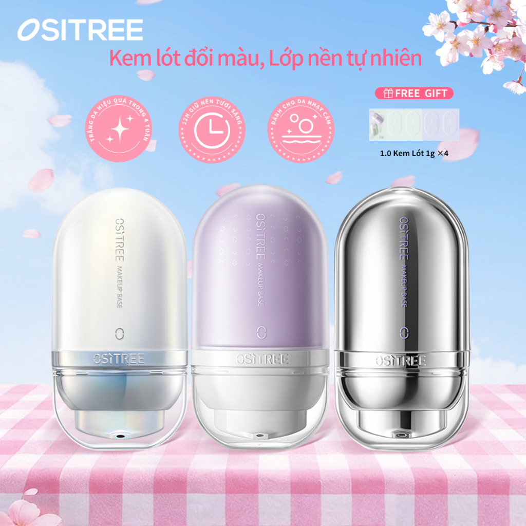 [Livestream] OSITREE! Kem lót mặt trang điểm Kem lót cách ly Kem dưỡng ẩm Hydrating Brightening Concealer Tone-up 32g
