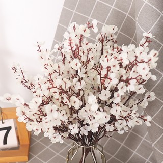 [SALE] Bó hoa lụa hoa anh đào nhân tạo, hoa mận Sakura, trang trí nội thất, tiệc cưới, bình hoa DIY, quà tặng văn phòng