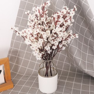 [SALE] Bó hoa lụa hoa anh đào nhân tạo, hoa mận Sakura, trang trí nội thất, tiệc cưới, bình hoa DIY, quà tặng văn phòng