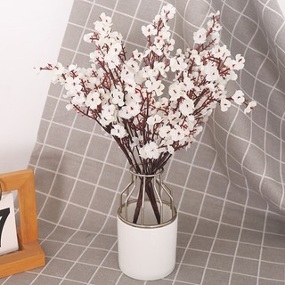 [SALE] Bó hoa lụa hoa anh đào nhân tạo, hoa mận Sakura, trang trí nội thất, tiệc cưới, bình hoa DIY, quà tặng văn phòng