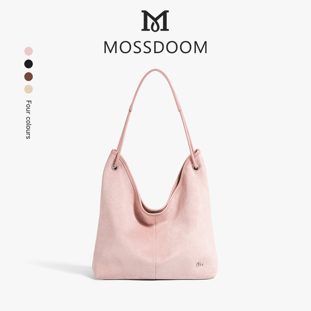 MOSSDOOM Daela Bag Retro Túi Hobo có thể đảo ngược thông thường Túi đeo vai phong cách Hàn Quốc thư giãn
