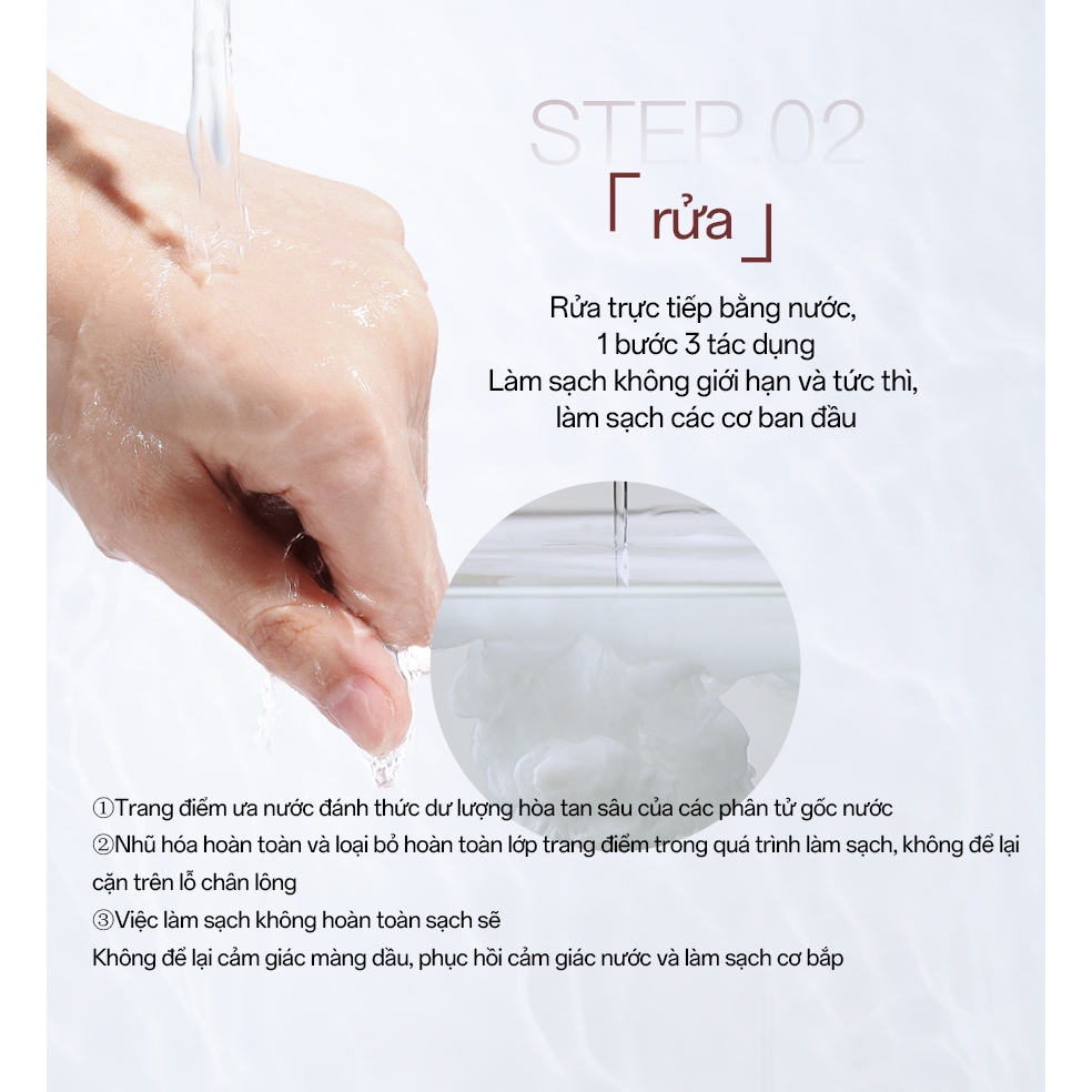 [LIVE] Dầu Rửa Mặt Ositree Nhẹ Nhàng Không Kích Ứng Trà Đen Chiết Xuất Dầu Làm Sạch Khô Ướt