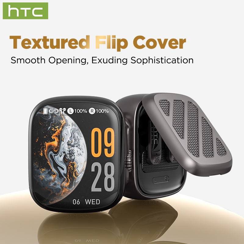 HTC NE72 Tai nghe dịch thuật AI Tai nghe Bluetooth 6.0 Hỗ trợ dịch 134 ngôn ngữ Chống ồn ENC Micro đàm thoại cực rõ Chống nước IPX5 Âm thanh Hi-Fi Độ trễ thấp Tai nghe chuyên dụng cho Gaming