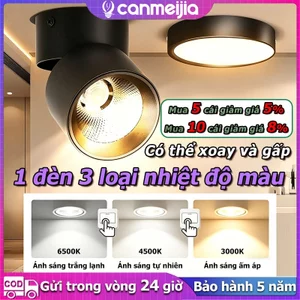 đèn trần 3 màu gấp gọn 15W đèn led treo tường đèn trần phòng khách 10W đèn phòng trang trí phòng ban shop quần áo