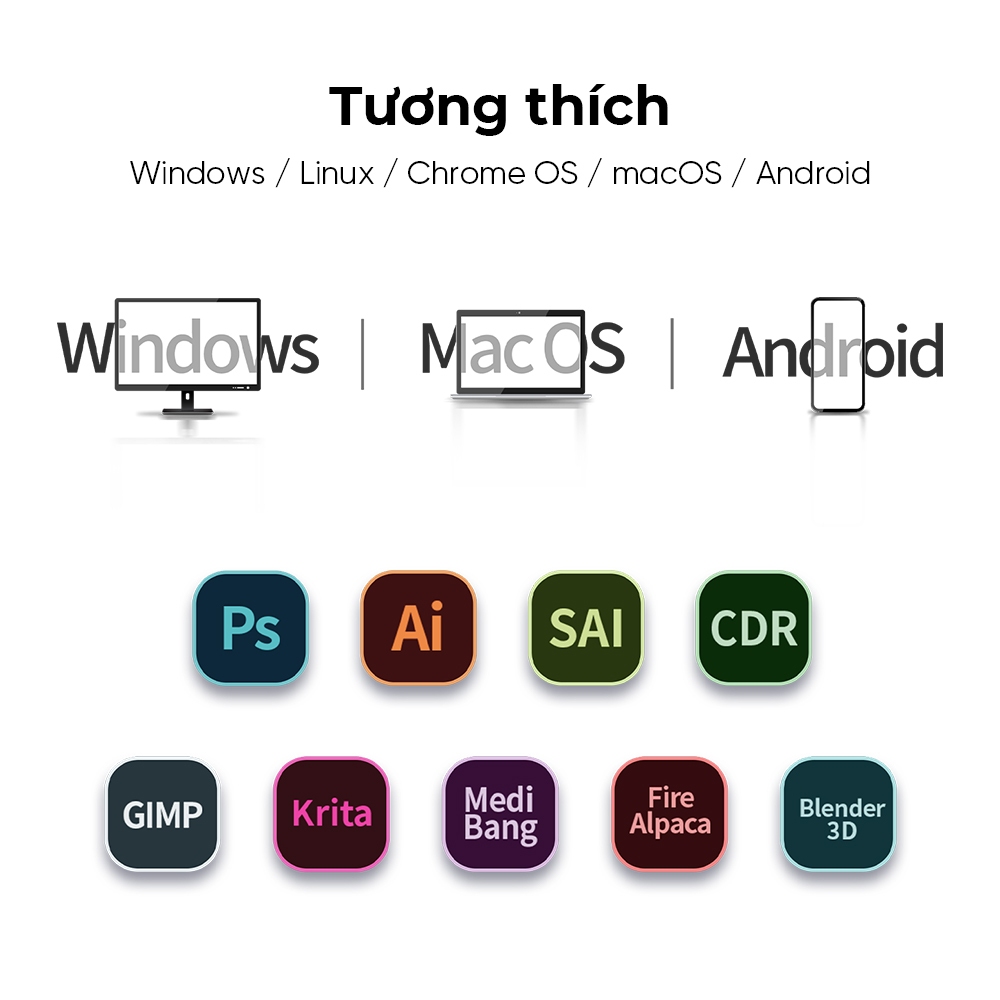 Máy tính bảng vẽ XPPen Deco mini7 v2 Máy tính bảng bút 7x4 Inch với 16384 mức áp suất Stylus, hỗ trợ 60° Hỗ trợ nghiêng Windows Mac Linux Android Chrome | BigBuy360 - bigbuy360.vn