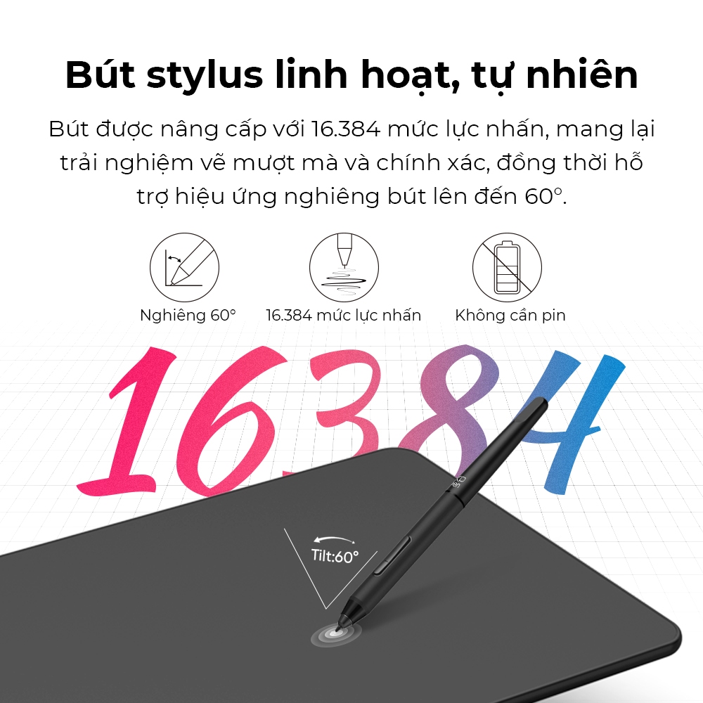 Máy tính bảng vẽ XPPen Deco mini7 v2 Máy tính bảng bút 7x4 Inch với 16384 mức áp suất Stylus, hỗ trợ 60° Hỗ trợ nghiêng Windows Mac Linux Android Chrome | BigBuy360 - bigbuy360.vn