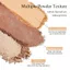 CẢM BIẾN BÊN Bảng Phấn Mắt 3 Màu Shimmery Hồng Khỏa Thân Pha Trộn Lâu Dài Trang Điểm Mắt