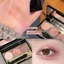 CẢM BIẾN BÊN Bảng Phấn Mắt 3 Màu Shimmery Hồng Khỏa Thân Pha Trộn Lâu Dài Trang Điểm Mắt