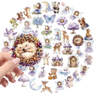 Bộ 50 Trong Suốt Dreamy Fairy Tale World Sticker Trang Trí Máy Tính Chống Thấm Nước Miếng Dán PET