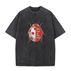 Cuối Cùng Của Lỗi Đồ Họa Áo Thun Nhạc Dân Gian Buổi Hòa Nhạc Áo Thun Cotton Rửa Vintage Tay Ngắn In Hình Quần Áo Dạo Phố Unisex
