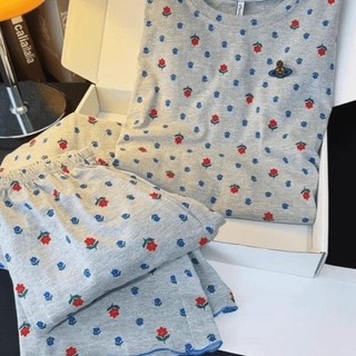 Xiaohua với đệm ngực đồ ngủ nữ quần ngắn tay bộ đồ ở nhà
