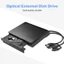 ECILY USB 3.0 Slim Bên Ngoài Dvd Drive Cd Writer Đầu Ghi Ổ Đầu Đọc Nhạc Ổ Đĩa Quang Cho Laptop Pc Dvd Đầu Ghi Dvd Portatil