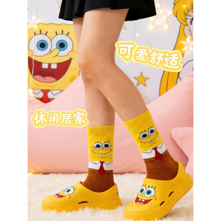 SpongeBob SquarePants Tất 2-3 Cái / bộ Hoạt Hình Cotton Crew Tất Dành Cho Nam Nữ