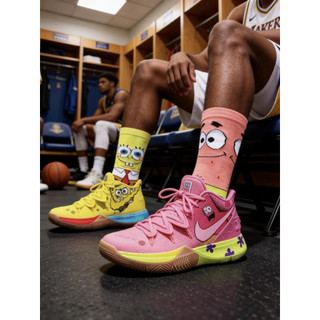 SpongeBob SquarePants Tất 2-3 Cái / bộ Hoạt Hình Cotton Crew Tất Dành Cho Nam Nữ