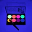 Bộ sơn toàn thân 8 màu UV Glow Face, Bảng trang điểm huỳnh quang Neon gốc nước, Sơn mặt chống độc hại an toàn cho Halloween, Tiệc, Cosplay, Lễ hội