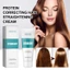 Kem dưỡng tóc chỉnh sửa Protein EELHOE, 60ml Keratin Smooth Treatment, Không gây hư tổn Bộ thư giãn tóc cho tóc xoăn xoăn xoăn xoăn