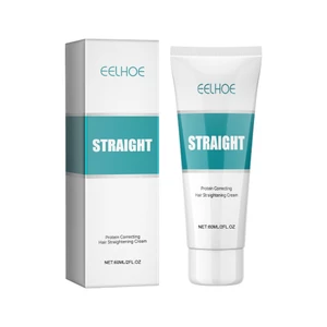 Kem dưỡng tóc chỉnh sửa Protein EELHOE, 60ml Keratin Smooth Treatment, Không gây hư tổn Bộ thư giãn tóc cho tóc xoăn xoăn xoăn xoăn