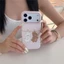 IPhone 17 Pro Max Móc treo hình gấu con vật liệu TPU Vỏ điện thoại xử lý IMD